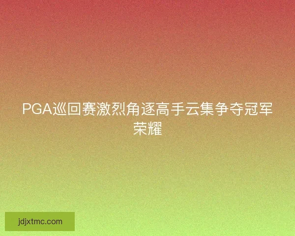PGA巡回赛激烈角逐高手云集争夺冠军荣耀